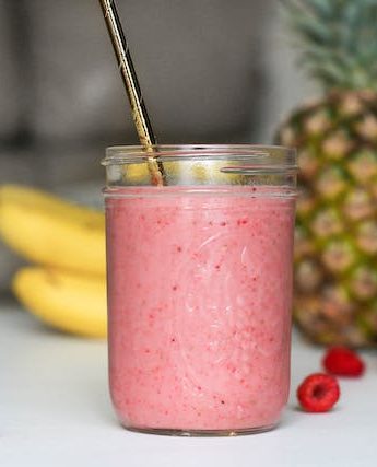 strawberry smoothie with water