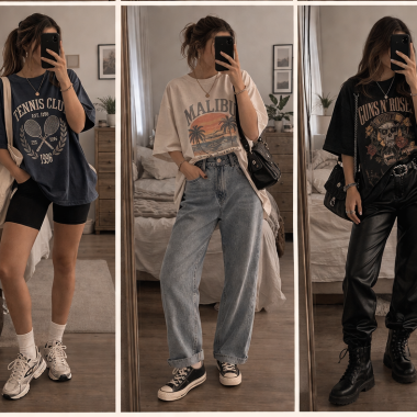 11 Cute Oversized Graphic Tee Outfits You’ll Want to Wear Every Day