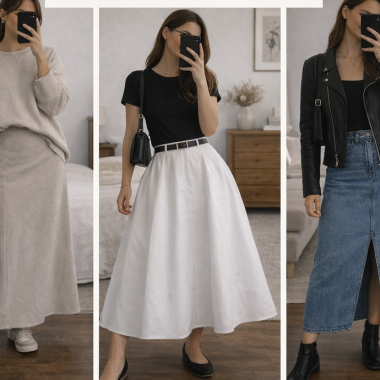 13 Long Skirt Outfit Ideas That Are Actually Cute