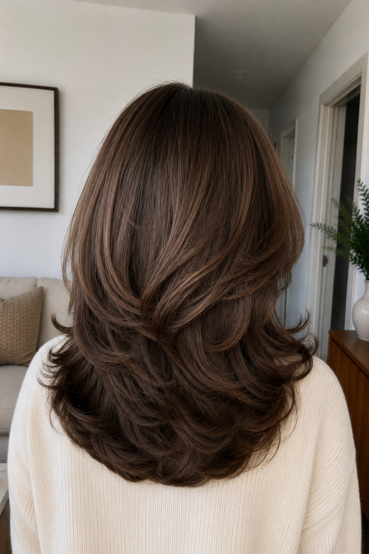 Image for Chestnut Brown Voluminous Blowout