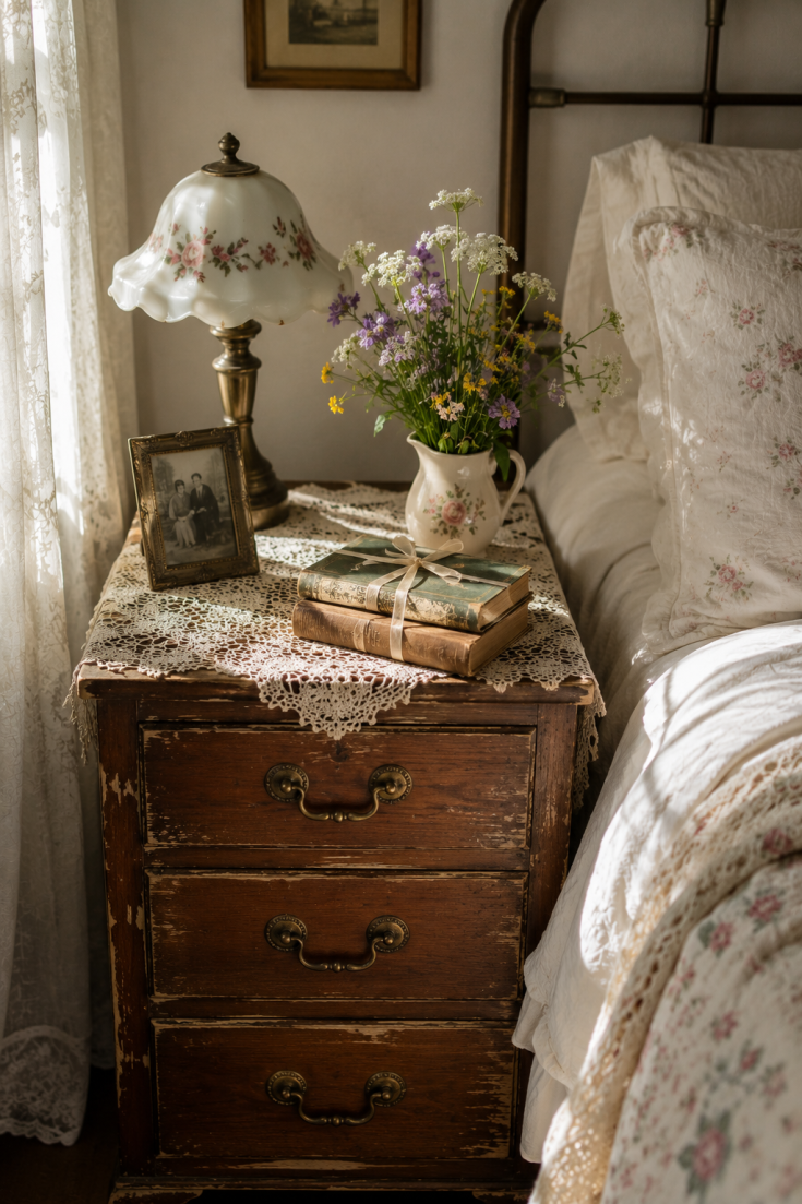 Vintage Cottage Nightstand